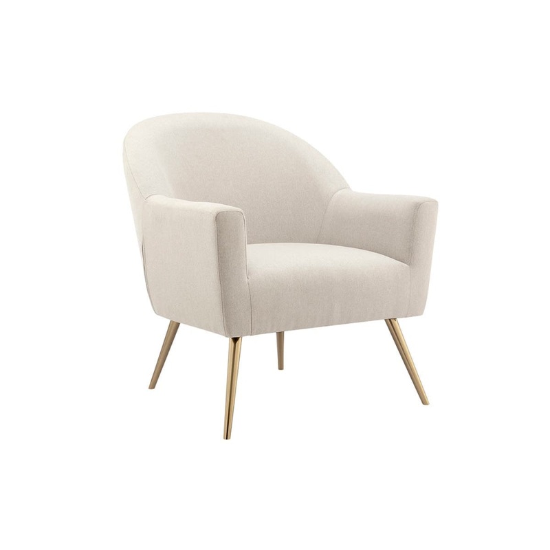 Annandale Fabric Accent Lounge Relaxing Armchair - Beige
