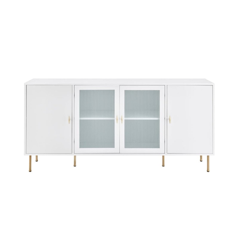 Edward Buffet Unit Sideboard Storage Cabinet Unit - White