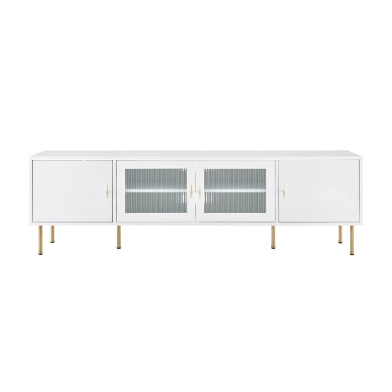 Edward Lowline Entertainment Unit TV Stand Storage Cabinet 160cm - White