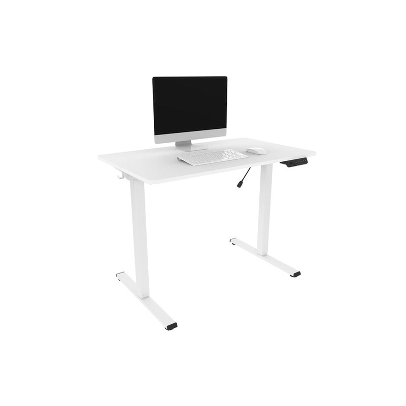 ET150 Series Standing Computer Work Task Study Office Desk W/ USB Port - White/White