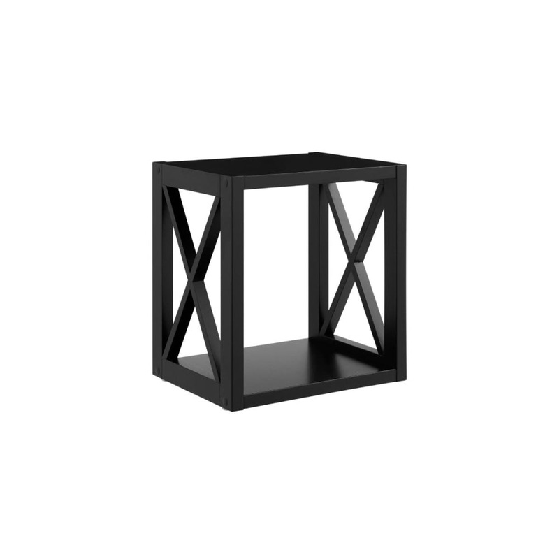 Hampton End Lamp Side Table - Black