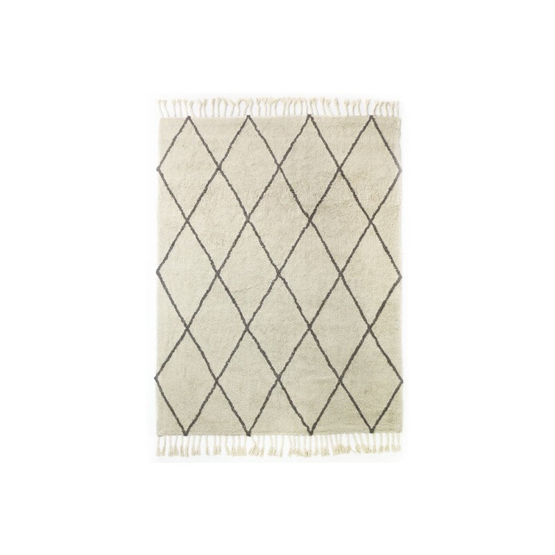 Hand Woven Tufted Cotton Hallway Runner - 300cm x 80cm