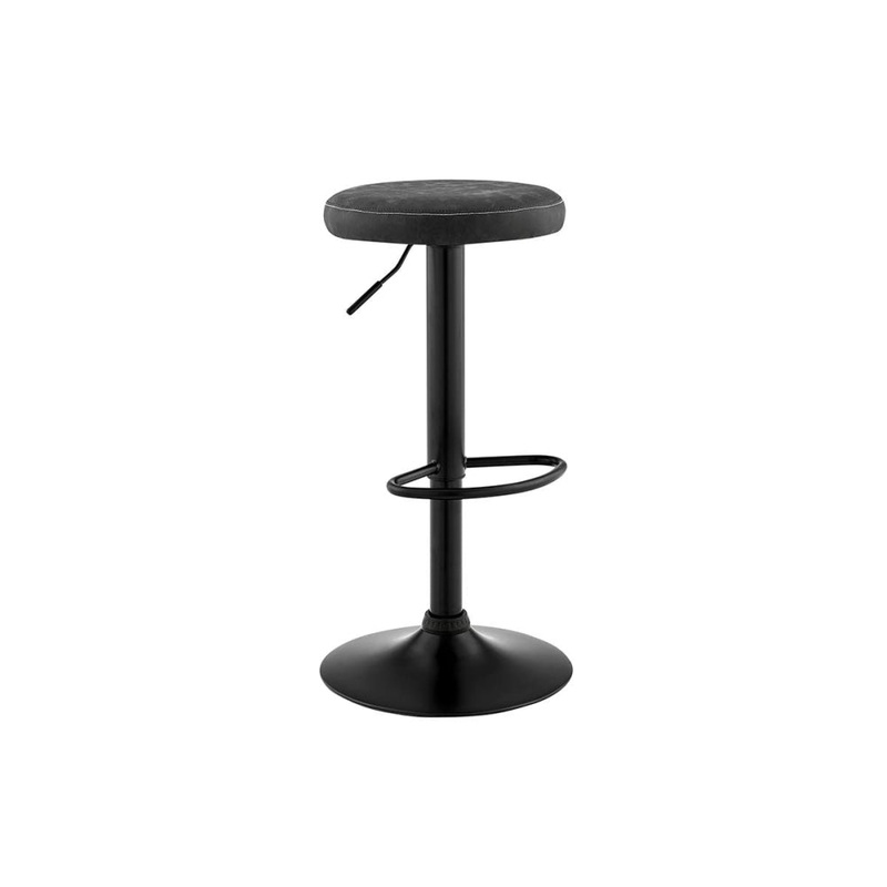 Jackson PU Leather Height Adjustable Kitchen Counter Bar Stool - Charcoal