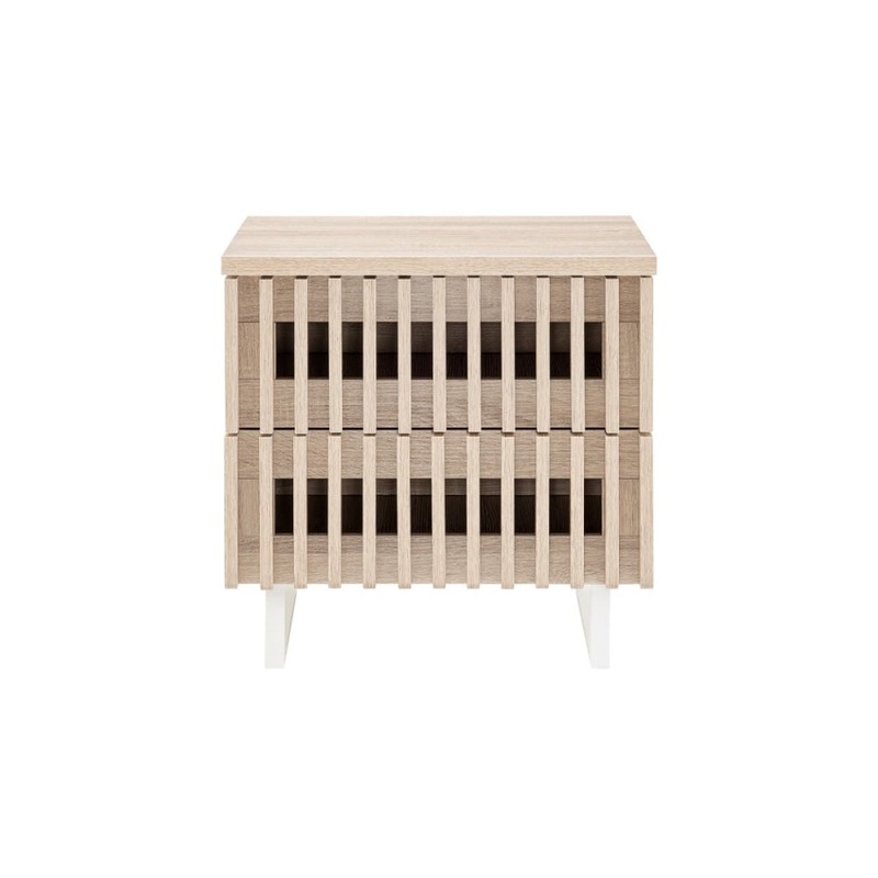 Manila Bedside Nightstand Side Table - Natural