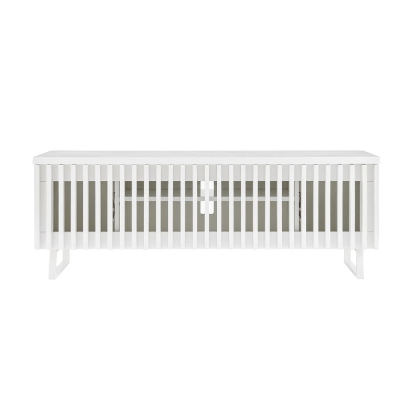 Manila Lowline Entertainment Unit TV Stand Storage Cabinet 120cm - White