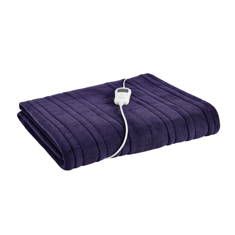 Plush Electric Heated Throw Blanket - Orchid, 200cm x 180cm