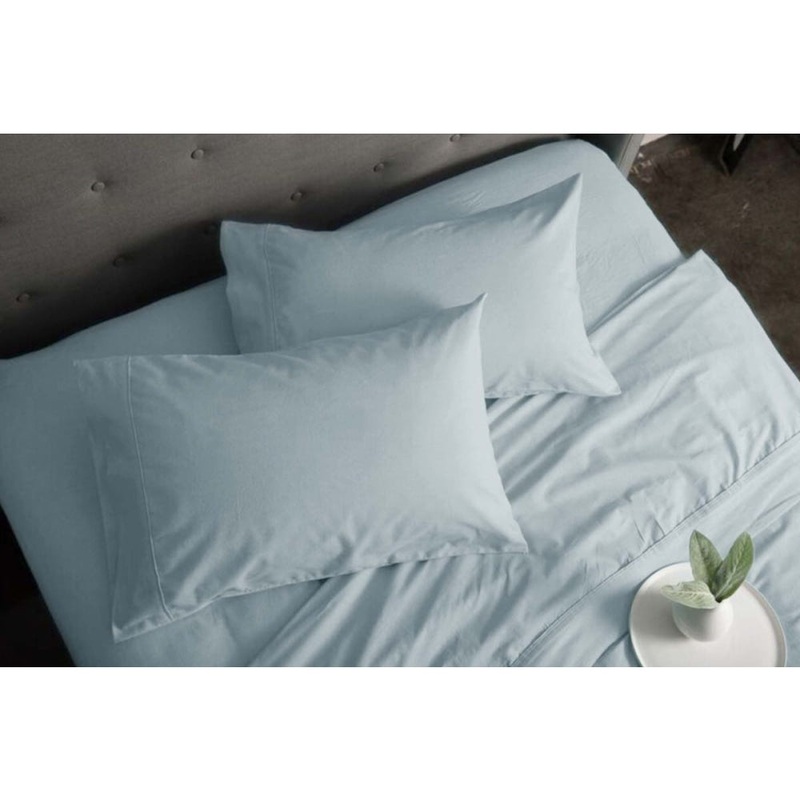 Sheraton Luxury 160GSM Flannelette Bed Sheet Set - King Bed/Teal