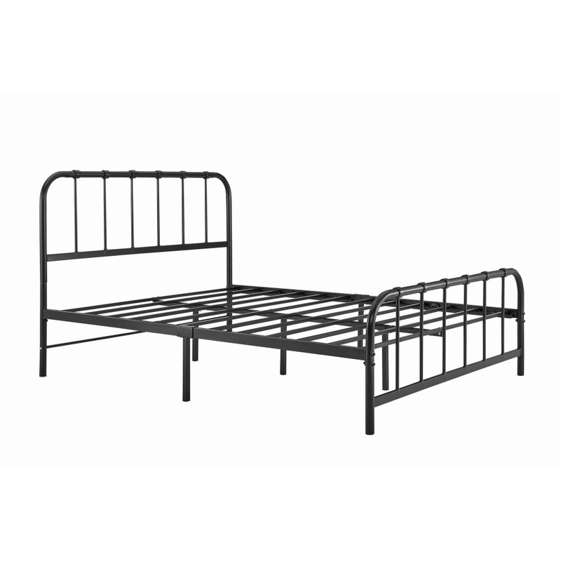 Milan Metal Bed Frame - Black, Single