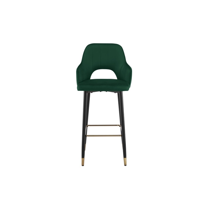 Set of 2 Jordyn Kitchen Counter Bar Stools - Emerald