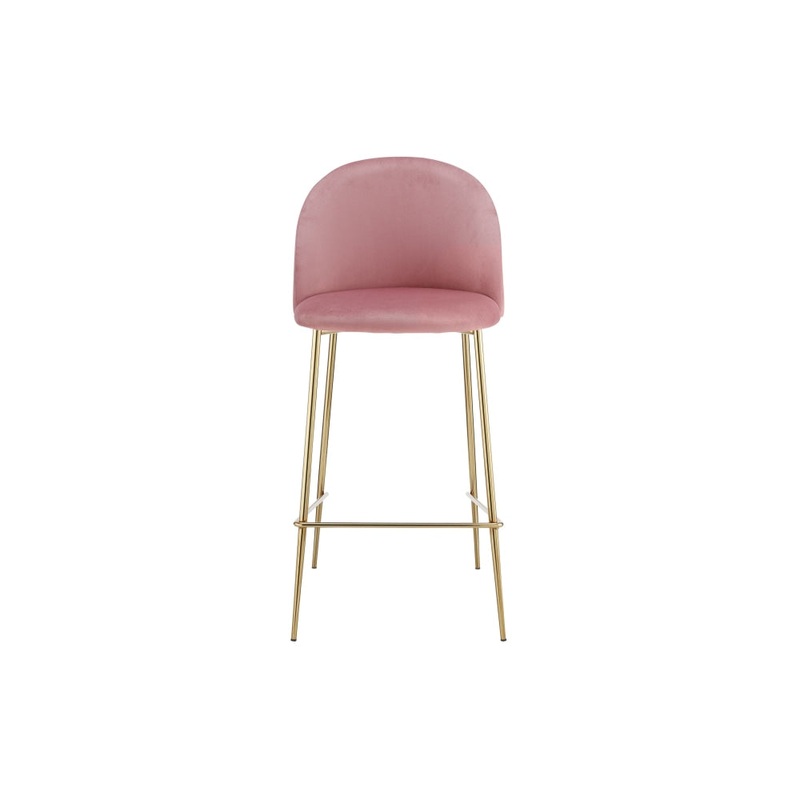 Set of 2 Molly Kitchen Counter Bar Stools - Blush