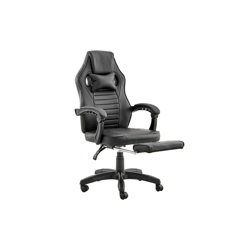 Tempest PU Leather Office Computer Work Task Gaming Chair - Black