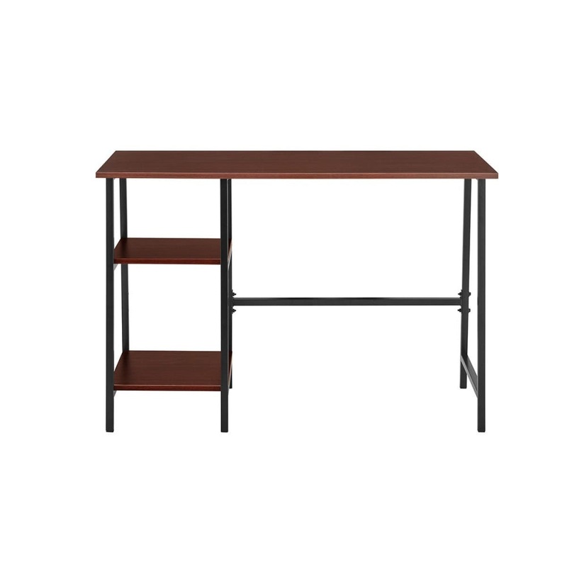 Toronto Computer Work Task Study Office Desk - Walnut/Black