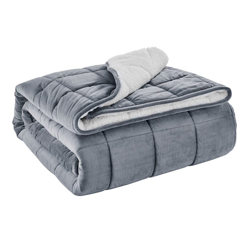 Weighted Sherpa Blanket - Charcoal, 11 KG