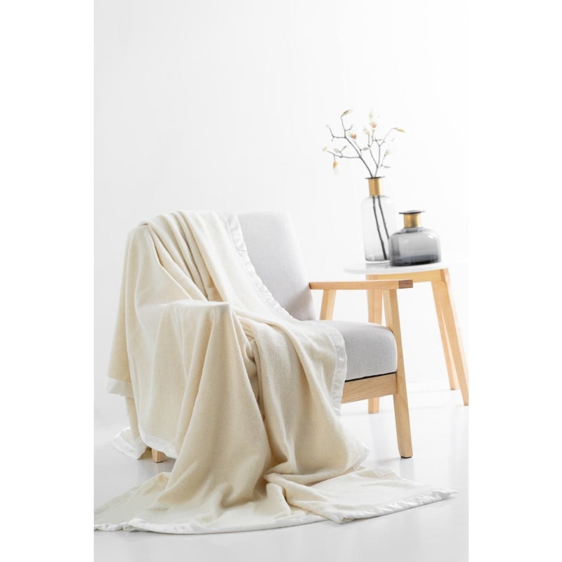 Australian Wool Blanket - Natural, Single Bed/Double Bed
