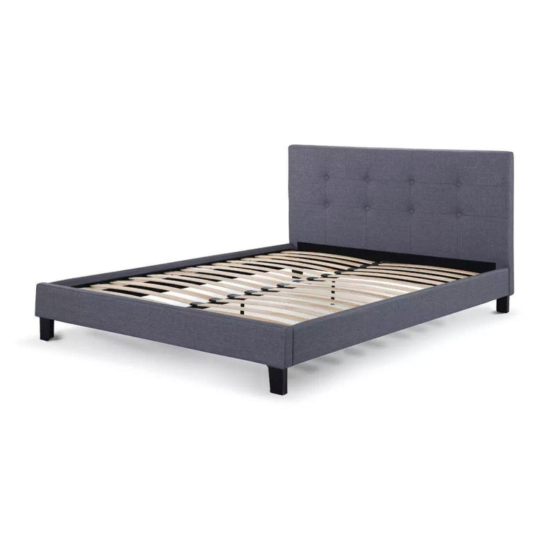 Bed Frame - Positano Collection - Charcoal Grey, Double