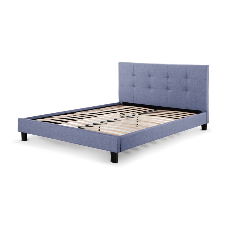 Bed Frame - Positano Collection - Pewter Grey, Double
