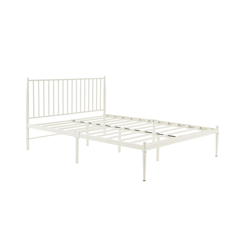 Dallas Bed Frame - White, Single