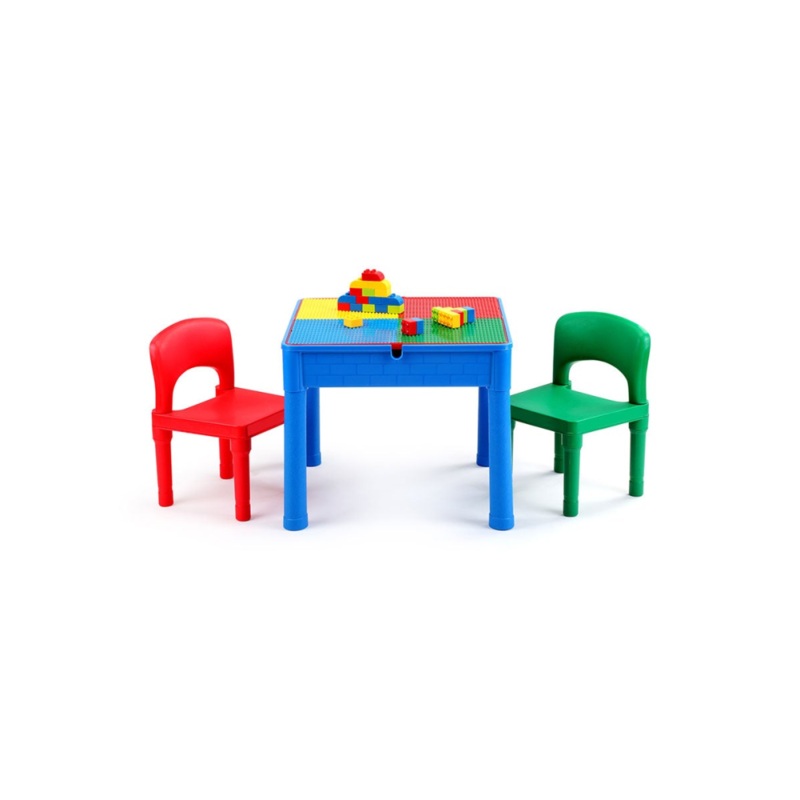 Kids Square 3-in-1 Activity Table with 2 Chairs