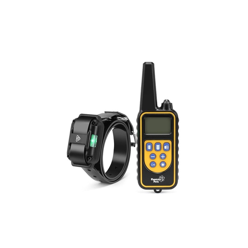 Pets Rechargeable Anti Bark Dog Training Collar - One Remote + One Receiver Collar