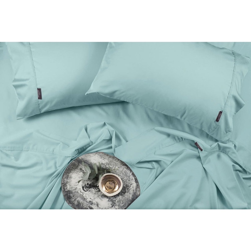 Sheraton Bamboo Luxury Cotton Sheet Set - King, Aqua Mint
