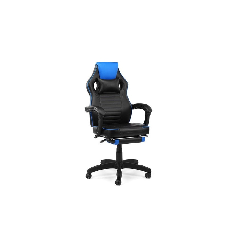 Tempest PU Leather Office Computer Work Task Gaming Chair - Blue