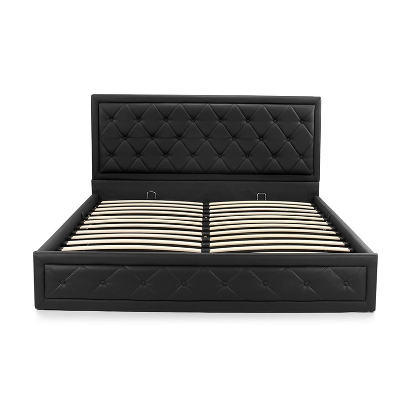Winslow Gas Lift Bed Frame - Black, Double