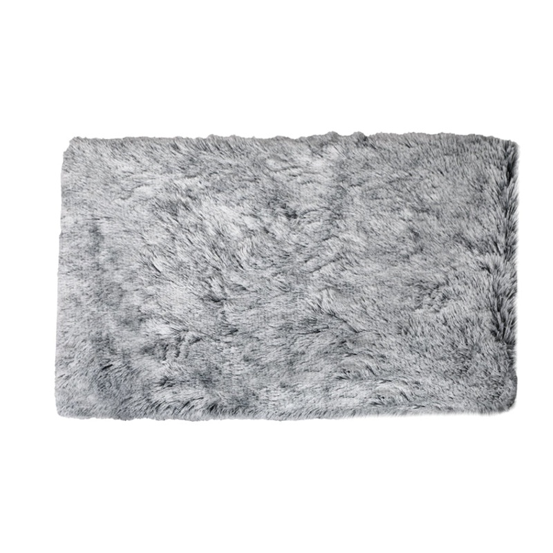 PaWz Replaceable Pet Bed Cover Plush Warm Soft Washable Charcoal S