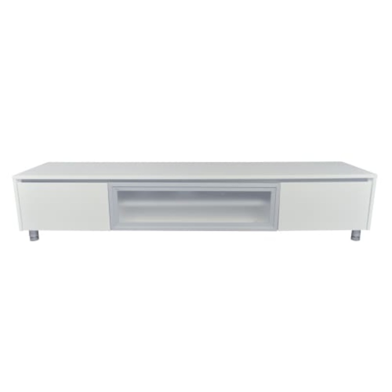 Vicki TV Stand Cabinet Entertainment Unit 2m - High Gloss White
