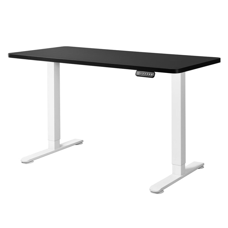 Levede Motorised Standing Desk Adjustable Electric Sit Stand Dual Motor 120CM White Black